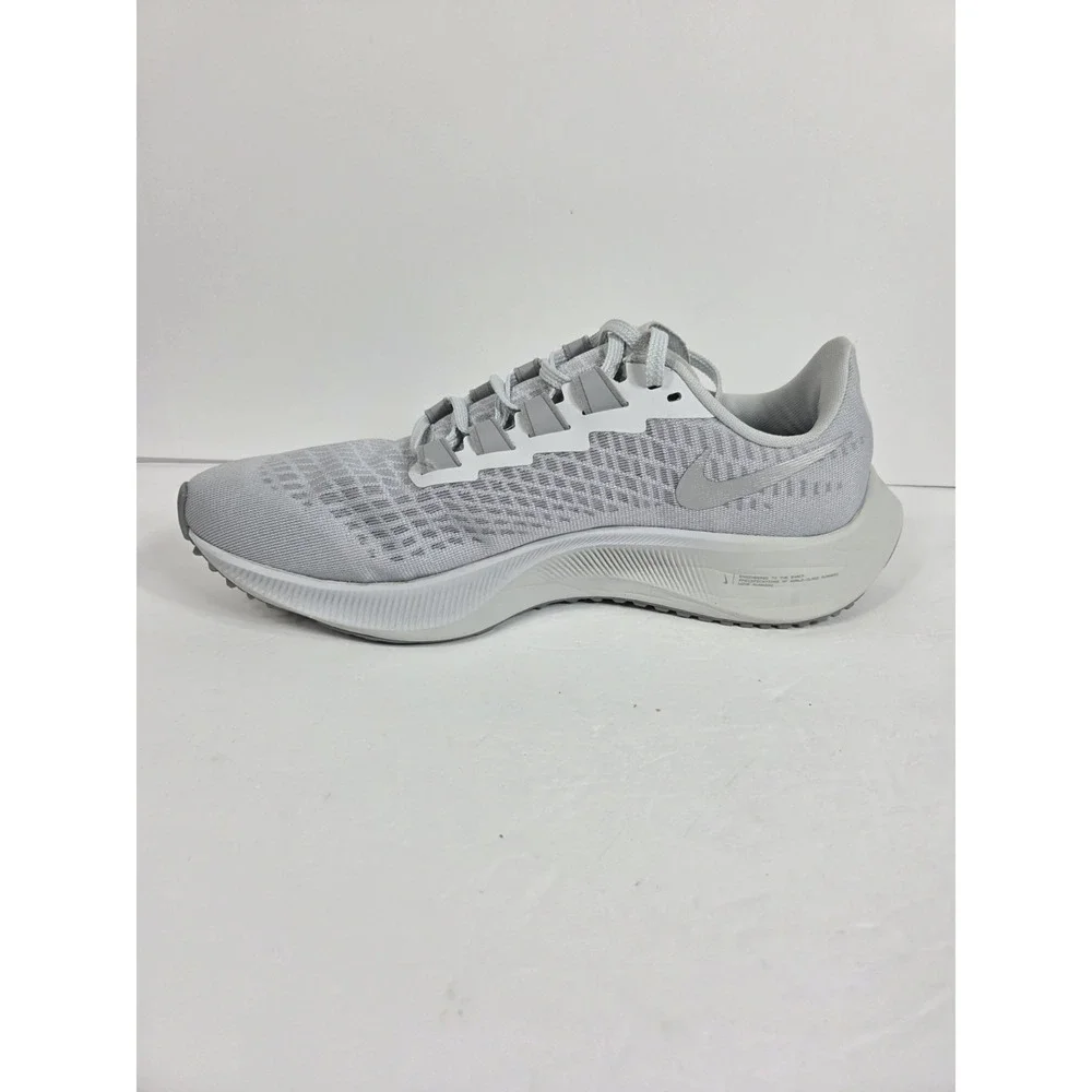 Nike Air Zoom Pegasus 37  WOMEN  9 White Silver Sneaker  ( NO INSOLES )